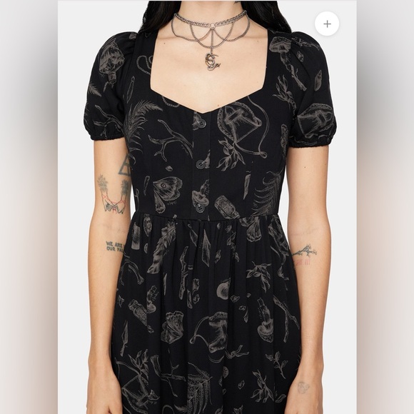 Disturbia Helena Highland Foraging Button Up Midi Dress Size US-8/UK12 NWT - Picture 3 of 7